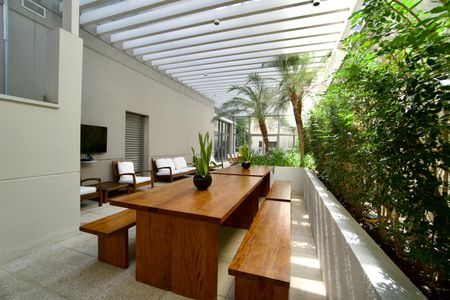 Apartamento para alugar com 89m², 1 quarto e 2 vagas Apartamento para alugar com 89m², 1 quarto e 2 vagasÁrea comum - Churrasqueira