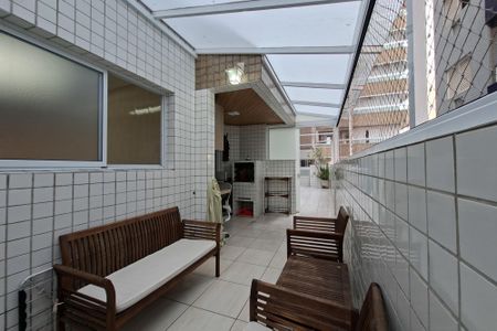 Varanda da sala de apartamento para alugar com 2 quartos, 115m² em Guilhermina, Praia Grande