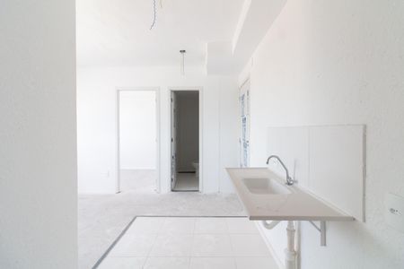 Sala - Cozinha de apartamento para alugar com 2 quartos, 32m² em Jardim Gilda Maria, São Paulo