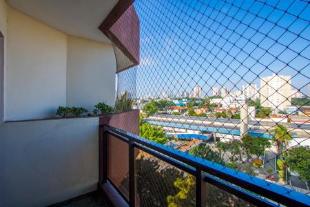 Varanda da sala de apartamento à venda com 3 quartos, 140m² em Vila Alzira, Santo André
