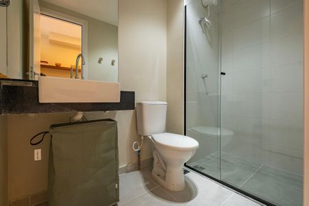 Studio para alugar com 24m², 1 quarto e sem vaga Studio para alugar com 24m², 1 quarto e sem vagaBanheiro