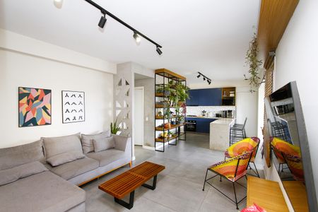 Sala de apartamento para alugar com 3 quartos, 110m² em Jk, Contagem