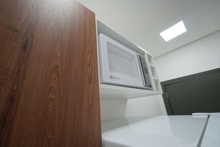 Cozinha de kitnet/studio para alugar com 1 quarto, 18m² em Vila Mariana, São Paulo