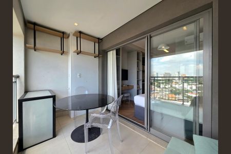 Studio para alugar com 28m², 1 quarto e sem vagaVaranda