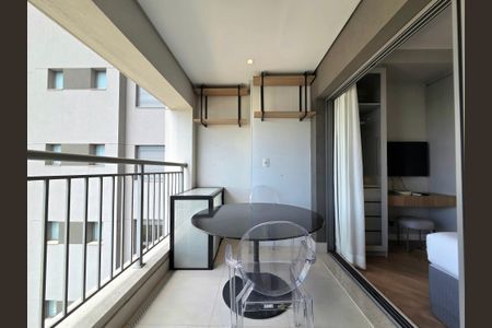 Studio para alugar com 28m², 1 quarto e sem vagaVaranda