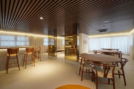 Apartamento para alugar com 36m², 1 quarto e 1 vaga Apartamento para alugar com 36m², 1 quarto e 1 vagaÁrea comum - Salão de festas