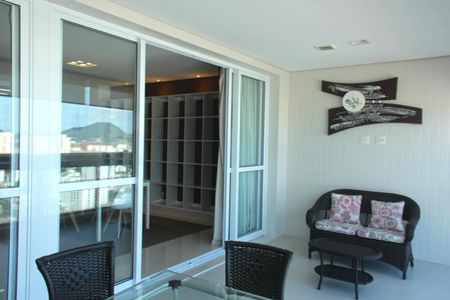 Varanda da Sala de apartamento para alugar com 1 quarto, 106m² em Aparecida, Santos