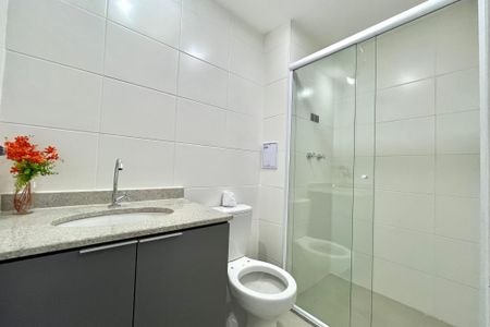 Studio para alugar com 25m², 1 quarto e sem vaga Studio para alugar com 25m², 1 quarto e sem vagaBanheiro