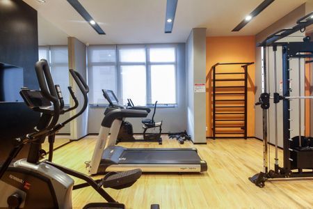 Studio para alugar com 27m², 1 quarto e sem vaga Studio para alugar com 27m², 1 quarto e sem vagaÁrea Comum - Academia