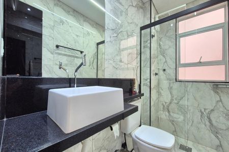 Banheiro de kitnet/studio à venda com 1 quarto, 45m² em Botafogo, Campinas