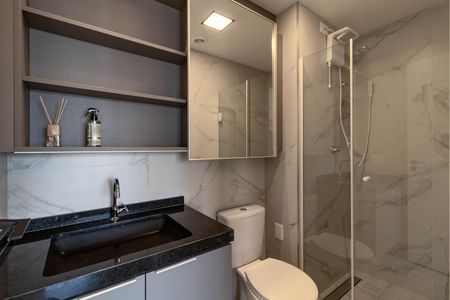 Studio para alugar com 31m², 1 quarto e sem vaga Studio para alugar com 31m², 1 quarto e sem vagaBanheiro