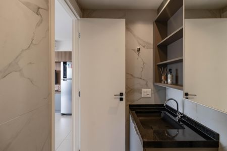 Studio para alugar com 31m², 1 quarto e sem vaga Studio para alugar com 31m², 1 quarto e sem vagaBanheiro