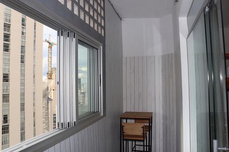 Studio à venda com 43m², 1 quarto e sem vagaVaranda