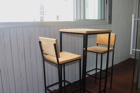 Studio à venda com 43m², 1 quarto e sem vagaVaranda