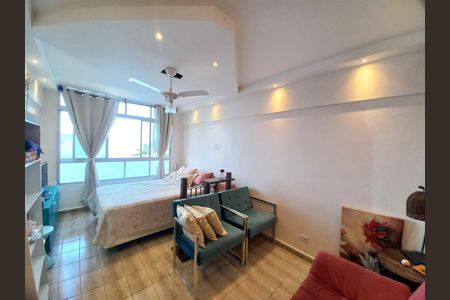 Sala e Quarto de apartamento para alugar com 1 quarto, 48m² em Morro dos Barbosas, São Vicente