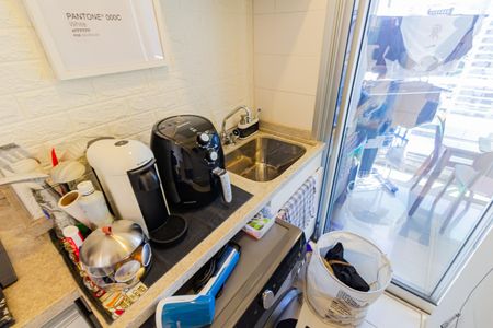 Apartamento à venda com 48m², 1 quarto e 1 vagaDetalhe da area de serviço