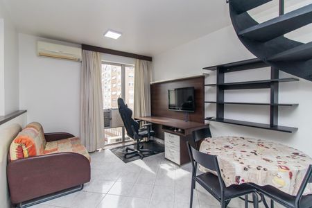 Sala de apartamento à venda com 1 quarto, 63m² em Cidade Baixa, Porto Alegre