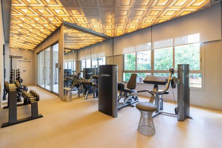 Studio para alugar com 23m², 1 quarto e sem vaga Studio para alugar com 23m², 1 quarto e sem vagaÁrea comum - Academia