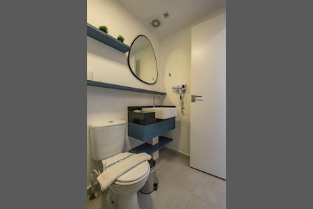 Studio para alugar com 24m², 1 quarto e sem vaga Studio para alugar com 24m², 1 quarto e sem vagaBanheiro