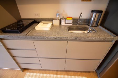Studio à venda com 25m², 1 quarto e sem vagaCozinha - Armários