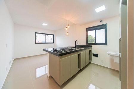 Sala e Cozinha de apartamento para alugar com 1 quarto, 36m² em Jardim Jamaica, Santo André
