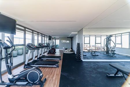 Apartamento para alugar com 32m², 1 quarto e 1 vaga Apartamento para alugar com 32m², 1 quarto e 1 vagaÁrea comum - Academia