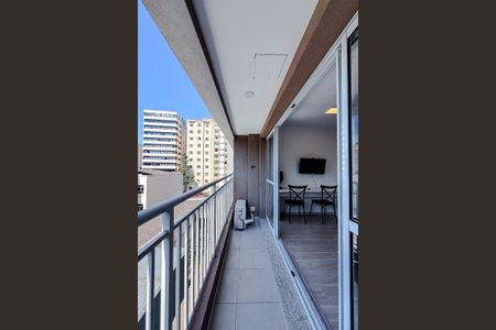 Studio para alugar com 27m², 1 quarto e sem vagaVaranda