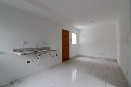 Sala/Cozinha e Área de Serviço de apartamento à venda com 2 quartos, 44m² em Vila Guilhermina, São Paulo