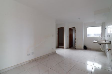 Sala/Cozinha e Área de Serviço de apartamento à venda com 2 quartos, 44m² em Vila Guilhermina, São Paulo