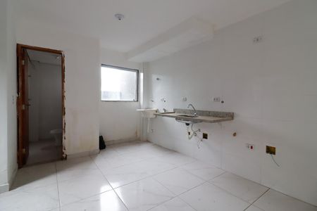 Sala/Cozinha e Área de Serviço de apartamento à venda com 2 quartos, 44m² em Vila Guilhermina, São Paulo