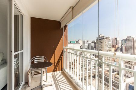 Varanda da Sala de apartamento à venda com 2 quartos, 58m² em Vila Buarque, São Paulo
