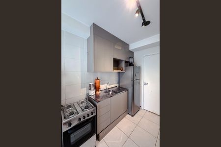 Studio à venda com 32m², 1 quarto e sem vagaCozinha e Área de Serviço