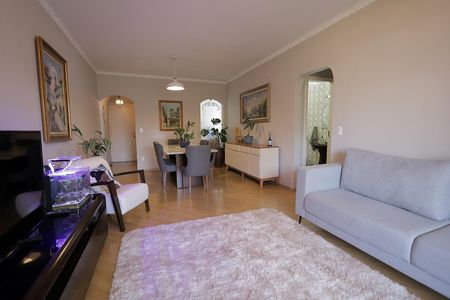 Sala de apartamento à venda com 3 quartos, 130m² em Vila Alzira, Santo André