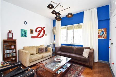 sala de estar de apartamento para alugar com 1 quarto, 100m² em Jardim Paulista, São Paulo