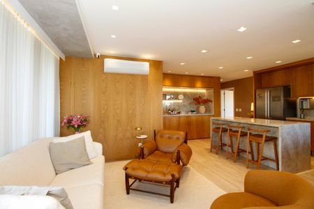 Apartamento para alugar com 127m², 2 quartos e 2 vagas Apartamento para alugar com 127m², 2 quartos e 2 vagasAmbientes Integrados (Sala de Estar, Jantar e Cozinha)