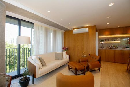 Apartamento para alugar com 127m², 2 quartos e 2 vagas Apartamento para alugar com 127m², 2 quartos e 2 vagasAmbientes Integrados (Sala de Estar, Jantar e Cozinha)