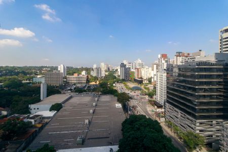 Sala - Vista de apartamento para alugar com 1 quarto, 28m² em Brooklin, São Paulo