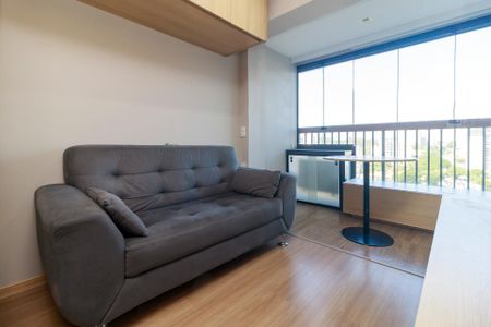 Sala de apartamento para alugar com 1 quarto, 28m² em Brooklin, São Paulo