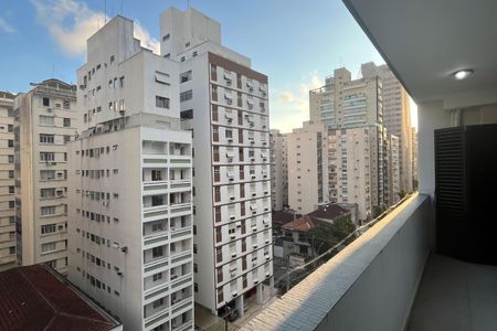 Varanda da Sala de apartamento para alugar com 2 quartos, 150m² em Gonzaga, Santos