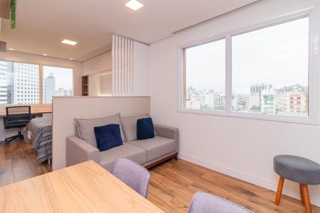 Sala de apartamento à venda com 1 quarto, 35m² em Cidade Baixa, Porto Alegre