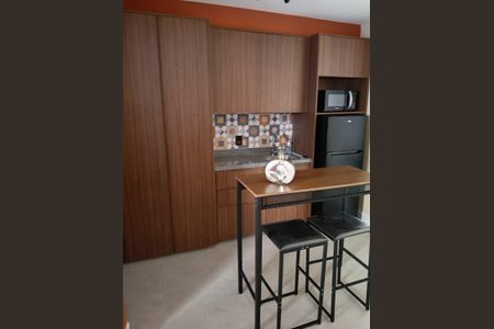 Cozinha de apartamento à venda com 1 quarto, 24m² em Campos Elíseos, São Paulo