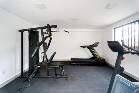 Apartamento para alugar com 36m², 1 quarto e sem vaga Apartamento para alugar com 36m², 1 quarto e sem vagaAcademia