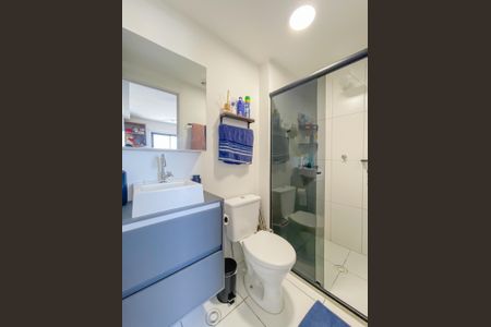 Banheiro da Suíte de apartamento à venda com 1 quarto, 26m² em Metalúrgicos, Osasco