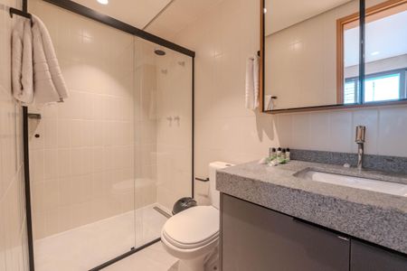 Apartamento para alugar com 77m², 2 quartos e sem vagaBanheiro da Suíte 1