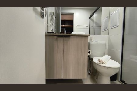 Studio para alugar com 25m², 1 quarto e sem vaga Studio para alugar com 25m², 1 quarto e sem vagaBanheiro