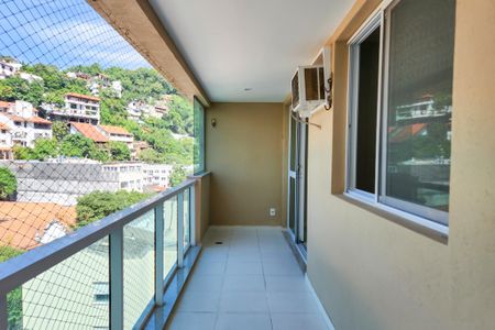 Varanda da Sala de apartamento para alugar com 3 quartos, 155m² em Laranjeiras, Rio de Janeiro