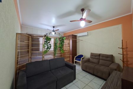 Sala de apartamento para alugar com 1 quarto, 45m² em Boqueirão, Praia Grande