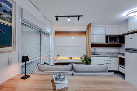 Sala/cozinha de kitnet/studio para alugar com 1 quarto, 30m² em Vila Dom Pedro I, São Paulo