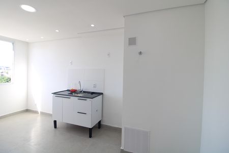 Cozinha de apartamento para alugar com 1 quarto, 24m² em Jardim Prudência, São Paulo