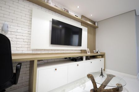 Sala de apartamento à venda com 2 quartos, 90m² em Jardim Cambui, Santo André